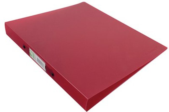 Office Monster | Q-Connect Q-Connect 2 Ring Binder Frosted A4 Red KF02482 Q-Connect Q-Connect 2 Ring Binder Frosted A4 Red KF02482