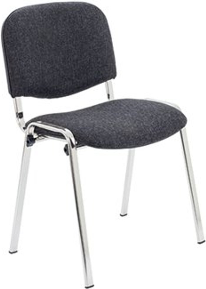 Office Monster | Jemini Jemini Ultra Multipurpose Stacking Chair 532x585x805mm Charcoal/Chrome KF03350 Jemini Jemini Ultra Multipurpose Stacking Chair 532x585x805mm Charcoal/Chrome KF03350