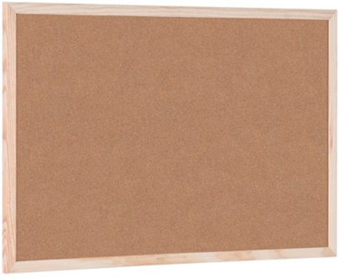 Office Monster | Q-Connect Q-Connect Lightweight Cork Noticeboard 400x600mm KF03566 Q-Connect Q-Connect Lightweight Cork Noticeboard 400x600mm KF03566