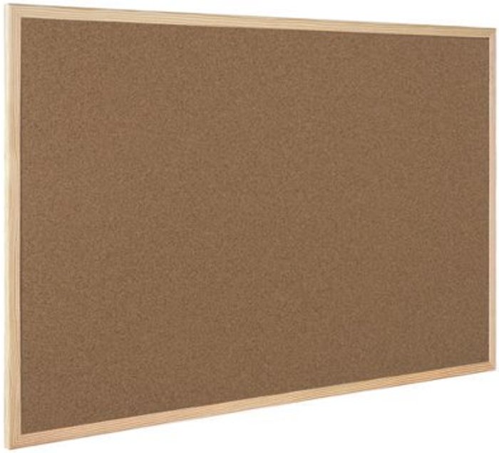 Office Monster | Q-Connect Q-Connect Lightweight Cork Noticeboard 900x1200mm KF03568 Q-Connect Q-Connect Lightweight Cork Noticeboard 900x1200mm KF03568