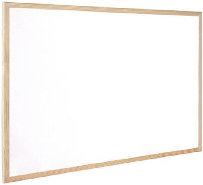 Office Monster | Q-Connect Q-Connect Wooden Frame Whiteboard 900x600mm KF03571 Q-Connect Q-Connect Wooden Frame Whiteboard 900x600mm KF03571