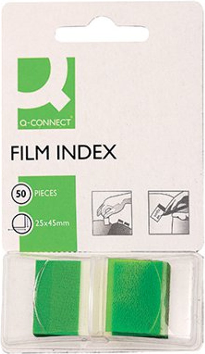 Office Monster | Q-Connect Q-Connect Page Marker Green (Pack of 50) KF03635 Q-Connect Q-Connect Page Marker Green (Pack of 50) KF03635
