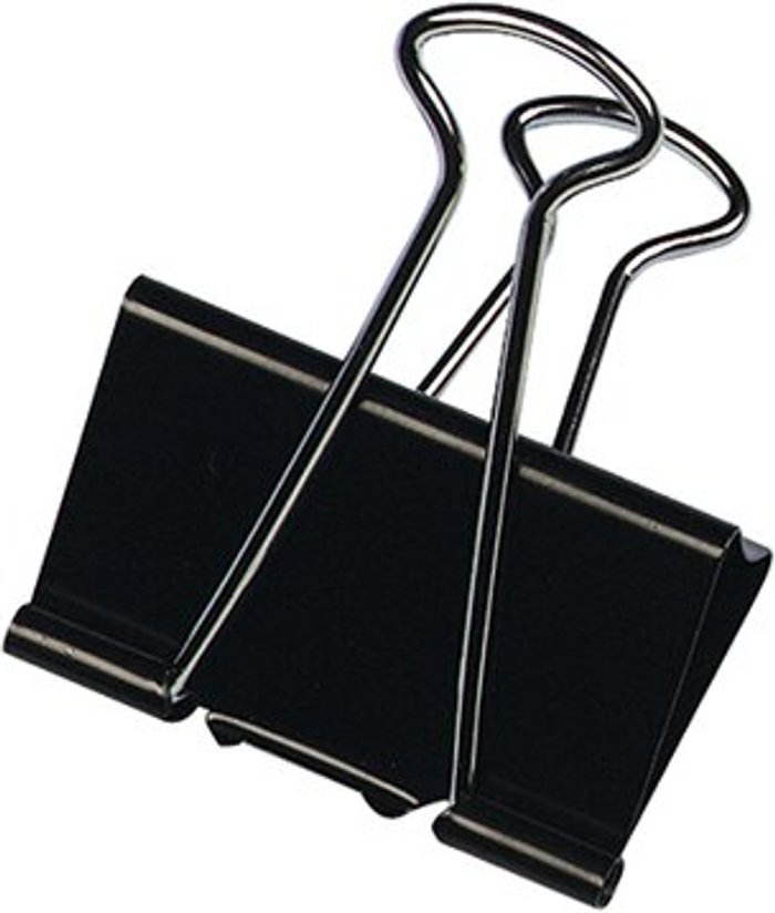 Office Monster | Q-Connect Q-Connect Foldback Clip 16mm Black (Pack of 10) KF03650 Q-Connect Q-Connect Foldback Clip 16mm Black (Pack of 10) KF03650