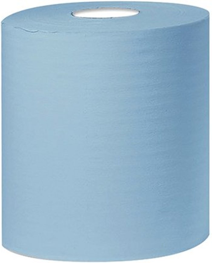 Office Monster | 2Work 2Work 2-Ply Centrefeed Roll 150m Blue (Pack of 6) KF03805 2Work 2Work 2-Ply Centrefeed Roll 150m Blue (Pack of 6) KF03805