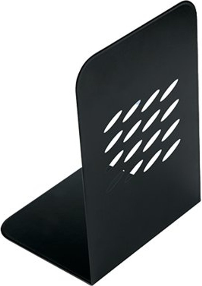 Office Monster | Q-Connect Q-Connect Metal Bookends (Pack of 2) KF03900 Q-Connect Q-Connect Metal Bookends (Pack of 2) KF03900