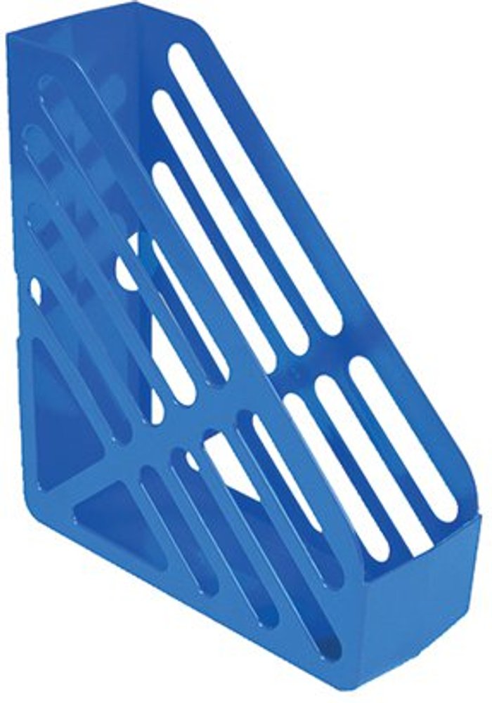 Office Monster | Q-Connect Q-Connect Magazine Rack Blue CP073KFBLU Q-Connect Q-Connect Magazine Rack Blue CP073KFBLU
