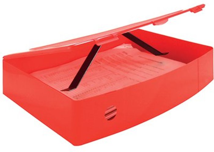 Office Monster | Q-Connect Q-Connect Polypropylene PolyBox File Foolscap Red KF04104 Q-Connect Q-Connect Polypropylene PolyBox File Foolscap Red KF04104