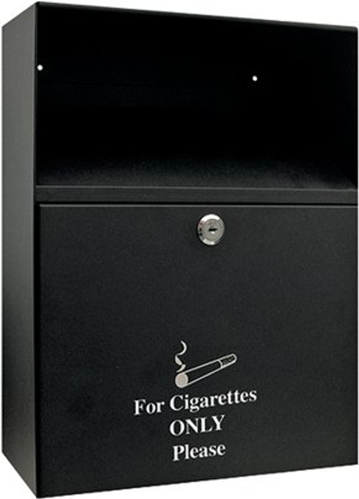 Office Monster | Q-Connect Q-Connect Ash Bin Black 7 Litre KF04386 Q-Connect Q-Connect Ash Bin Black 7 Litre KF04386