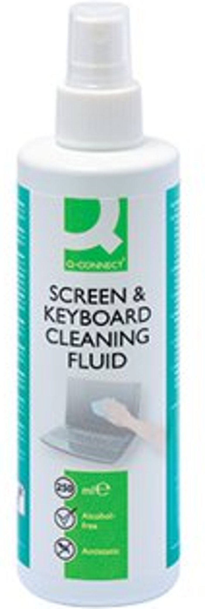 Office Monster | Q-Connect Q-Connect Screen and Keyboard Cleaning Fluid 250ml KF04502 Q-Connect Q-Connect Screen and Keyboard Cleaning Fluid 250ml KF04502