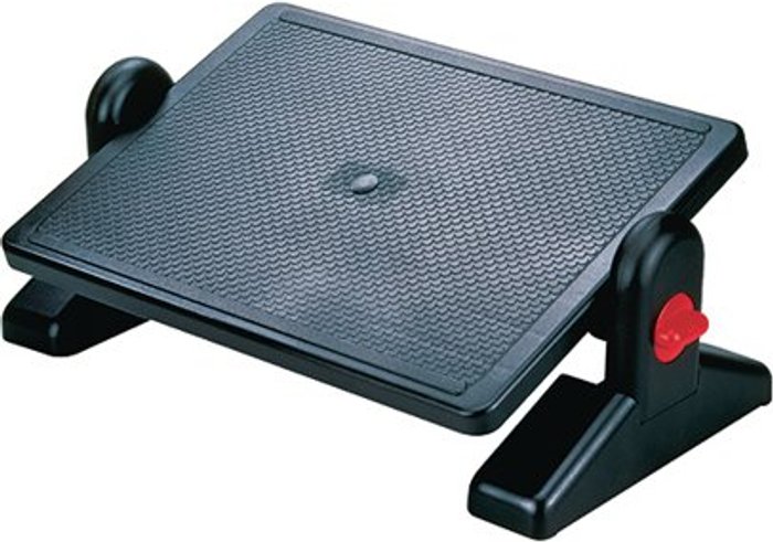 Office Monster | Q-Connect Q-Connect Ergonomic Adjustable Footrest Platform Size 540x265mm Black 29200-70 Q-Connect Q-Connect Ergonomic Adjustable Footrest Platform Size 540x265mm Black 29200-70