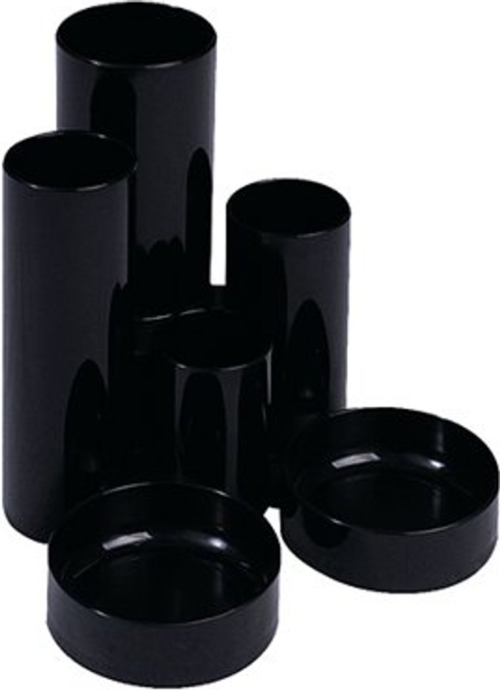 Office Monster | Q-Connect Q-Connect Desk Tidy Black MPTUBKPBLK Q-Connect Q-Connect Desk Tidy Black MPTUBKPBLK