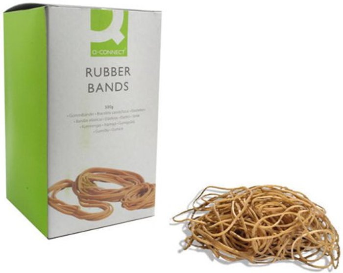 Office Monster | Q-Connect Q-Connect Rubber Bands No.30 50.8 x 3.2mm 500g KF10535 Q-Connect Q-Connect Rubber Bands No.30 50.8 x 3.2mm 500g KF10535