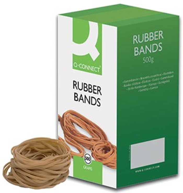 Office Monster | Q-Connect Q-Connect Rubber Bands No.36 127 x 3.2mm 500g KF10542 Q-Connect Q-Connect Rubber Bands No.36 127 x 3.2mm 500g KF10542