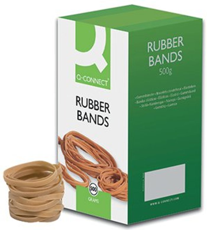 Office Monster | Q-Connect Q-Connect Rubber Bands No.63 76.2 x 6.3mm 500g KF10548 Q-Connect Q-Connect Rubber Bands No.63 76.2 x 6.3mm 500g KF10548