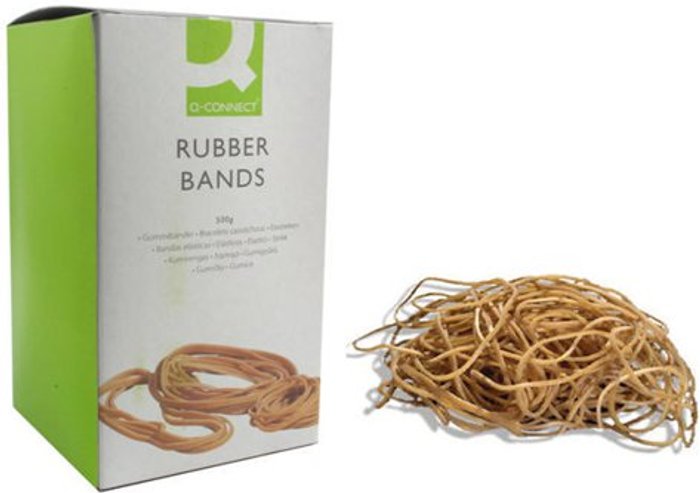 Office Monster | Q-Connect Q-Connect Rubber Bands No.75 101.6 x 9.5mm 500g KF10560 Q-Connect Q-Connect Rubber Bands No.75 101.6 x 9.5mm 500g KF10560