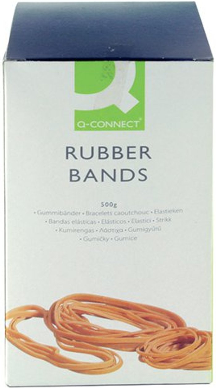 Office Monster | Q-Connect Q-Connect Rubber Bands Assorted Sizes 500g KF10577 Q-Connect Q-Connect Rubber Bands Assorted Sizes 500g KF10577