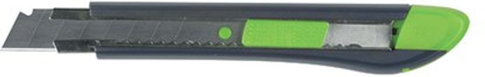 Office Monster | Q-Connect Q-Connect Heavy Duty 18mm Cutting Knife Black/Green 68BC Q-Connect Q-Connect Heavy Duty 18mm Cutting Knife Black/Green 68BC
