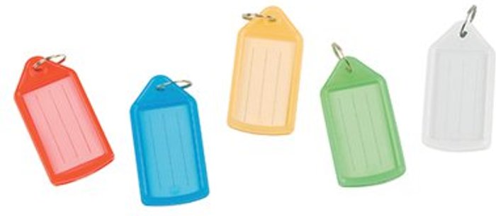 Office Monster | Q-Connect Q-Connect Sliding Key Fob Assorted (Pack of 40) KF10878 Q-Connect Q-Connect Sliding Key Fob Assorted (Pack of 40) KF10878
