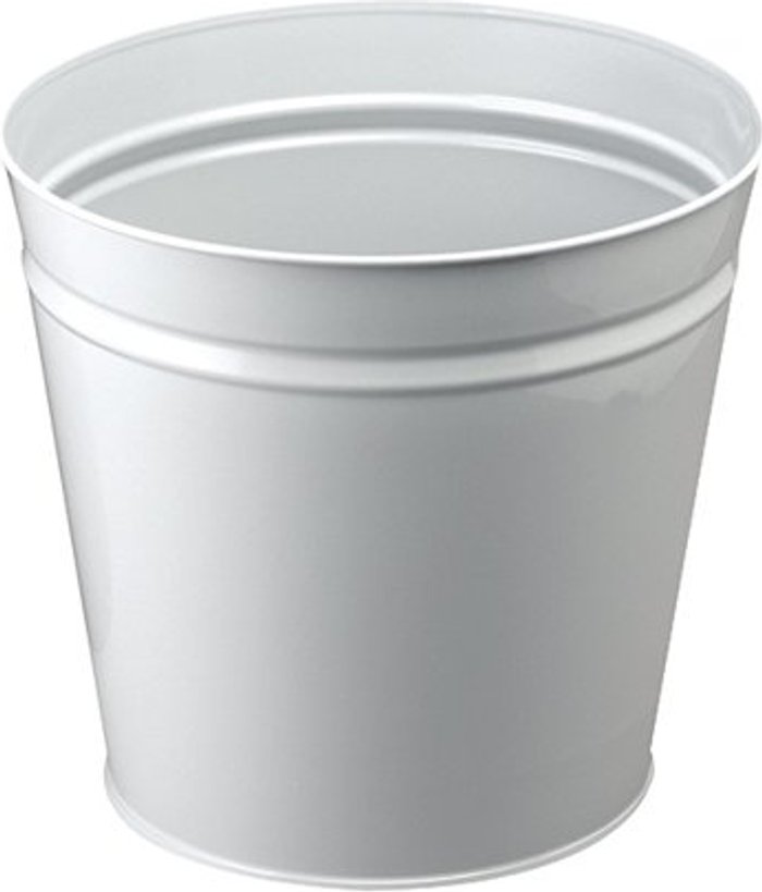 Office Monster | Q-Connect Q-Connect Metal Waste Bin 15 Litre Grey KF12011 Q-Connect Q-Connect Metal Waste Bin 15 Litre Grey KF12011