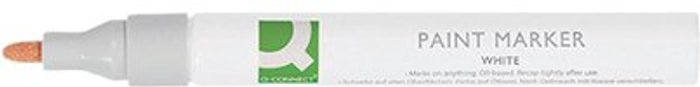 Office Monster | Q-Connect Q-Connect Paint Marker Pen Medium White (Pack of 10) KF14452 Q-Connect Q-Connect Paint Marker Pen Medium White (Pack of 10) KF14452