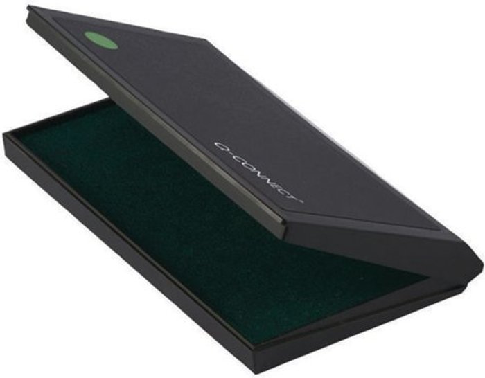 Office Monster | Q-Connect Q-Connect Large Stamp Pad Green KF15439 Q-Connect Q-Connect Large Stamp Pad Green KF15439