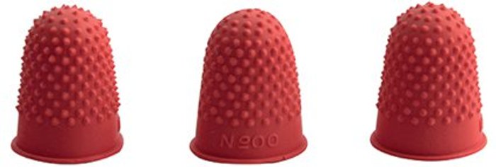 Office Monster | Q-Connect Q-Connect Thimblettes Size 00 Red (Pack of 12) KF21507 Q-Connect Q-Connect Thimblettes Size 00 Red (Pack of 12) KF21507