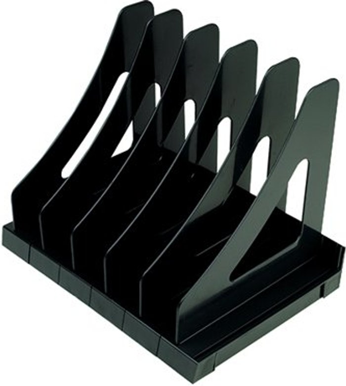 Office Monster | Q-Connect Q-Connect Executive Book Rack Black KF21692 Q-Connect Q-Connect Executive Book Rack Black KF21692