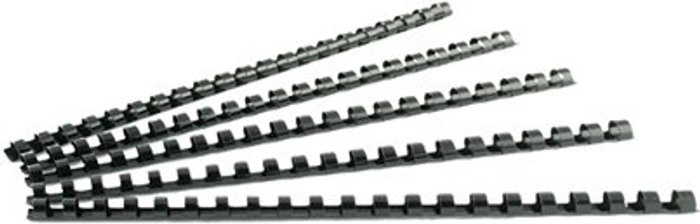 Office Monster | Q-Connect Q-Connect Black 12mm Binding Combs (Pack of 100) KF24022 Q-Connect Q-Connect Black 12mm Binding Combs (Pack of 100) KF24022