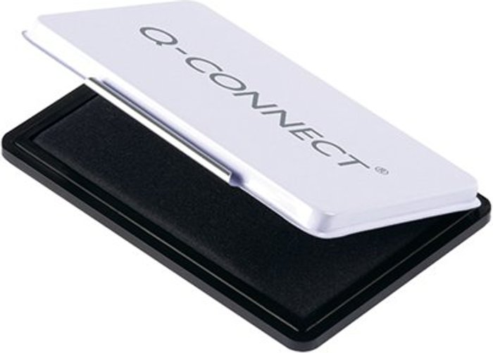 Office Monster | Q-Connect Q-Connect Medium Stamp Pad Black KF25211 Q-Connect Q-Connect Medium Stamp Pad Black KF25211