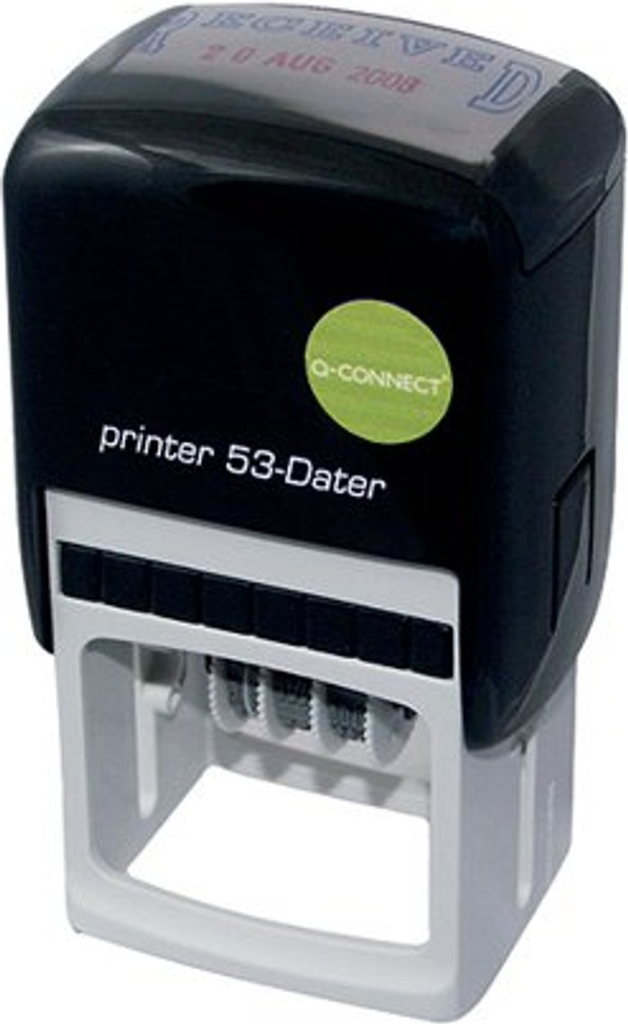 Office Monster | Q-Connect Q-Connect Voucher for Custom Self-Inking Date Stamp 43x28mm KF71433 Q-Connect Q-Connect Voucher for Custom Self-Inking Date Stamp 43x28mm KF71433