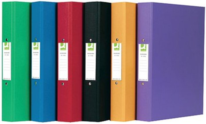 Office Monster | Q-Connect Q-Connect 25mm 2 Ring Binder Polypropylene A4 Assorted (Pack of 10) KF71446 Q-Connect Q-Connect 25mm 2 Ring Binder Polypropylene A4 Assorted (Pack of 10) KF71446
