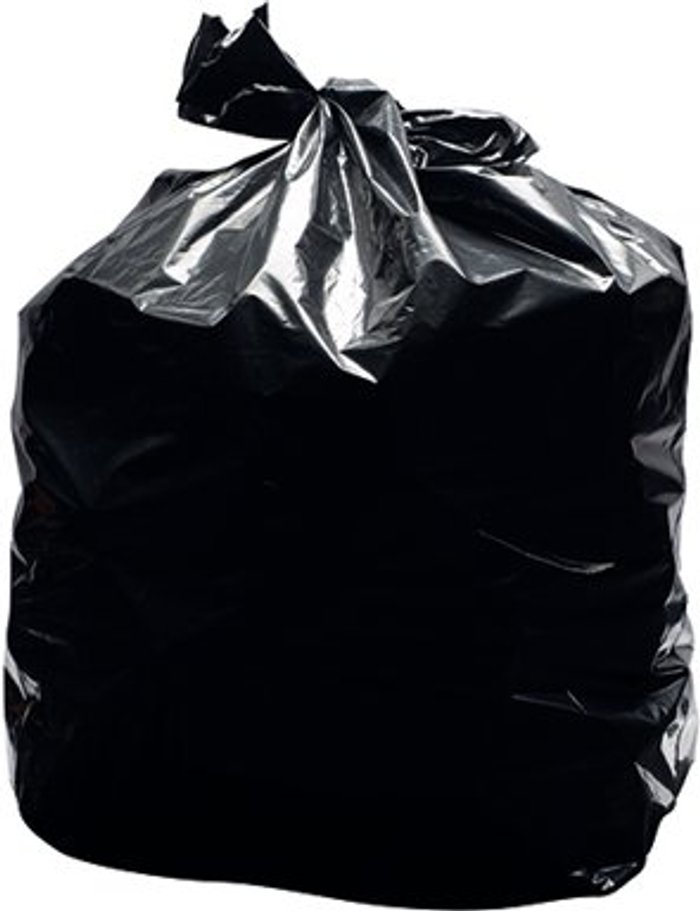 Office Monster | 2Work 2Work Light Duty Refuse Sack Black (Pack of 200) KF73375 2Work 2Work Light Duty Refuse Sack Black (Pack of 200) KF73375