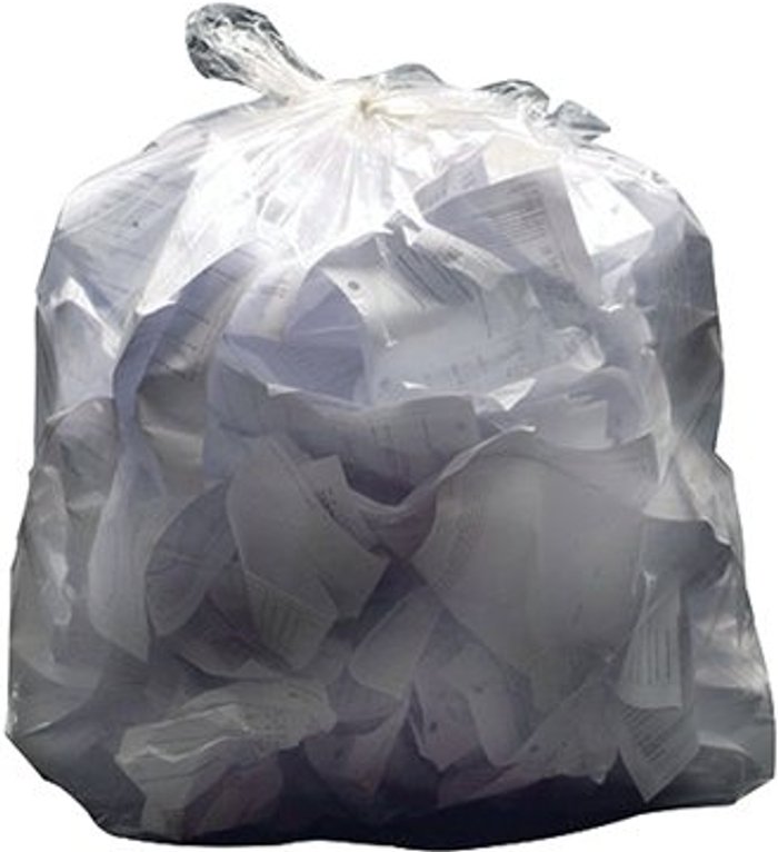 Office Monster | 2Work 2Work Swing Bin Liner 45 Litre White (Pack of 1000) KF73379 2Work 2Work Swing Bin Liner 45 Litre White (Pack of 1000) KF73379