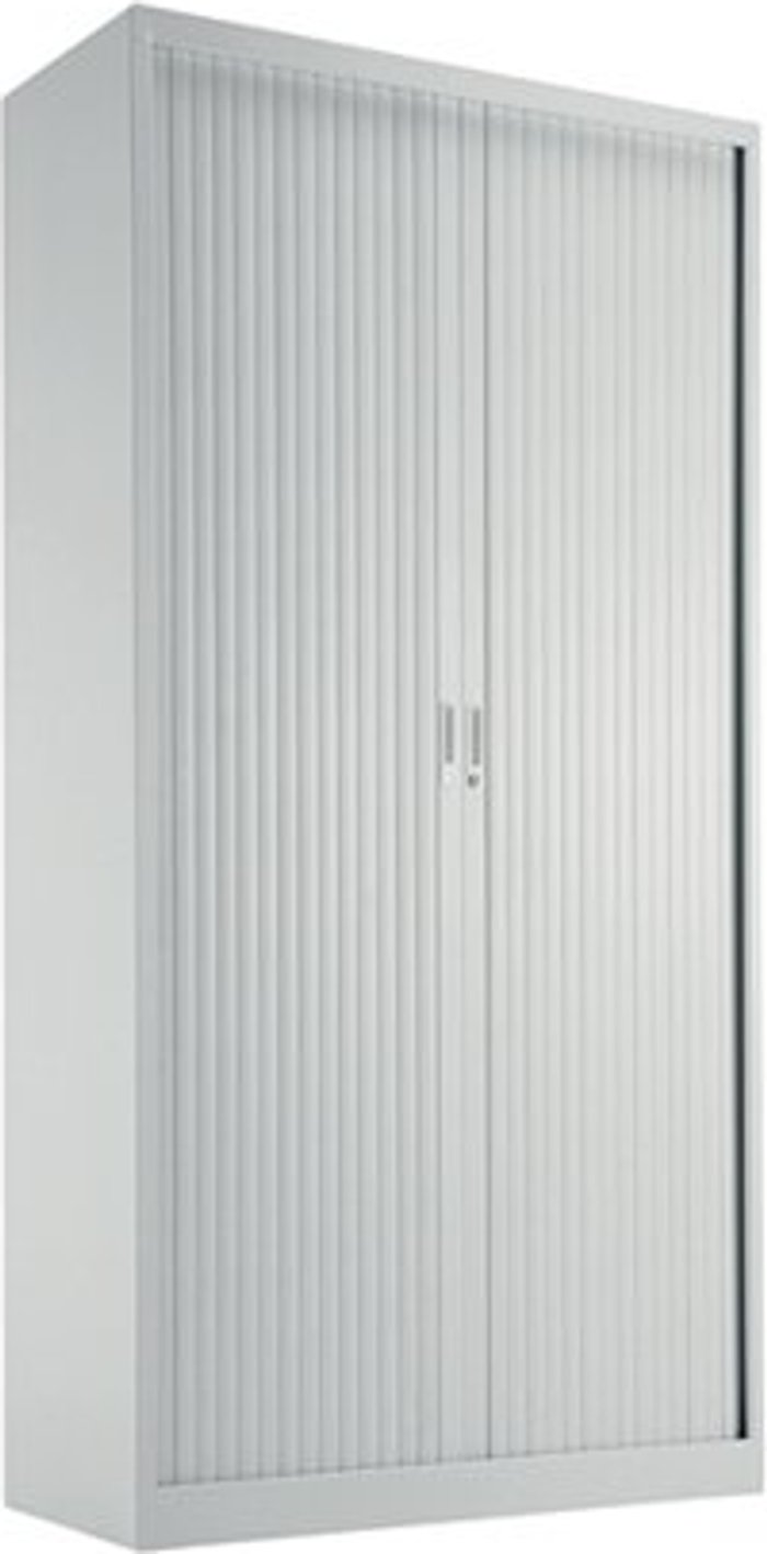Office Monster | Talos Talos Side Opening Tambour Unit 1000x450x1950mm White KF78761 Talos Talos Side Opening Tambour Unit 1000x450x1950mm White KF78761