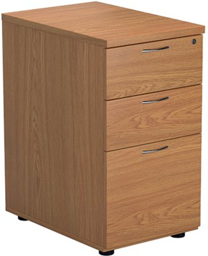 Office Monster | First First 3 Drawer Desk High Pedestal 404x800x730mm Deep Nova Oak KF79931 First First 3 Drawer Desk High Pedestal 404x800x730mm Deep Nova Oak KF79931
