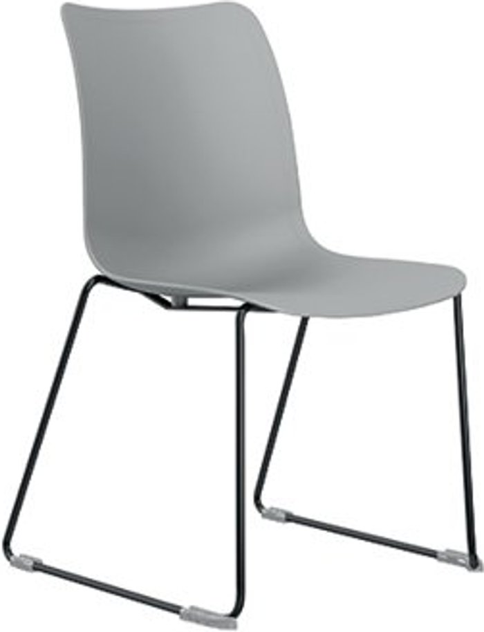 Office Monster | Jemini Jemini Flexi Skid Chair Grey KF80397 Jemini Jemini Flexi Skid Chair Grey KF80397