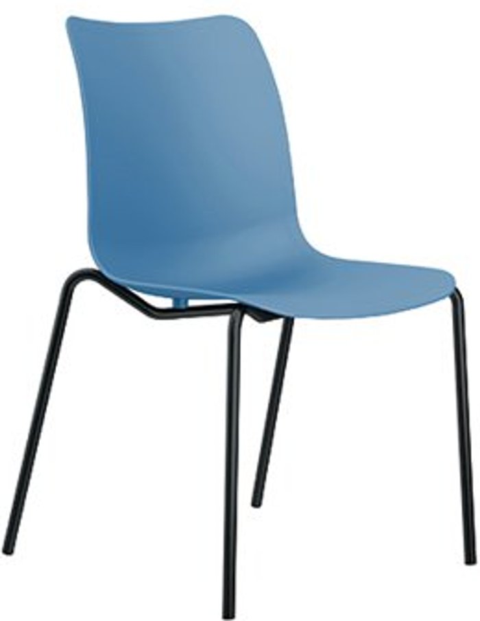 Office Monster | Jemini Jemini Flexi 4 Leg Chair Blue KF80399 Jemini Jemini Flexi 4 Leg Chair Blue KF80399