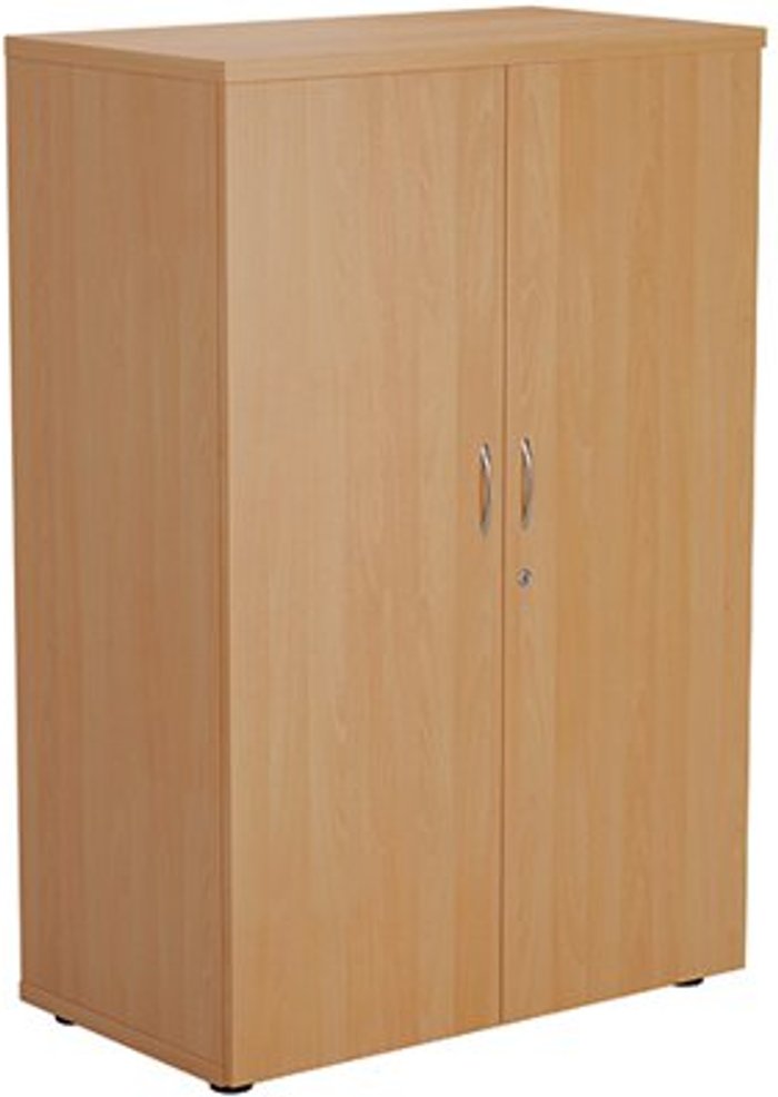 Office Monster | First First Wooden Storage Cupboard 800x450x1200mm Beech KF820901 First First Wooden Storage Cupboard 800x450x1200mm Beech KF820901
