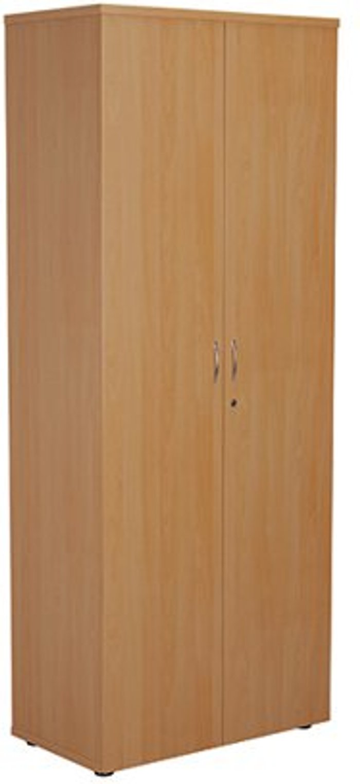 Office Monster | First First Wooden Cupboard 800x450x2000mm Beech KF820994 First First Wooden Cupboard 800x450x2000mm Beech KF820994