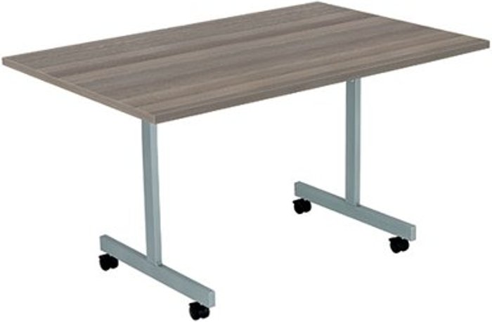 Office Monster | Jemini Jemini Rectangular Tilting Table 1200x800x730mm Grey Oak/Silver KF822421 Jemini Jemini Rectangular Tilting Table 1200x800x730mm Grey Oak/Silver KF822421