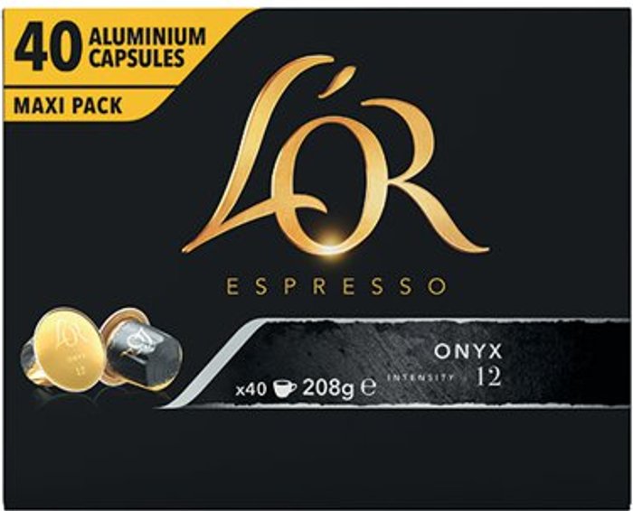 Office Monster | L'Or L'Or Nespresso Onyx Capsules (Pack of 40) 4019265 L'Or L'Or Nespresso Onyx Capsules (Pack of 40) 4019265