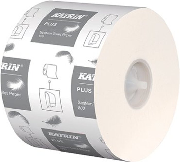 Office Monster | Katrin Katrin Plus System Toilet Paper 800 White (Pack of 36) 66940 Katrin Katrin Plus System Toilet Paper 800 White (Pack of 36) 66940
