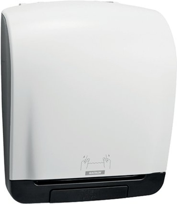 Office Monster | Katrin Katrin Inclusive System Towel Dispenser White 90045 Katrin Katrin Inclusive System Towel Dispenser White 90045