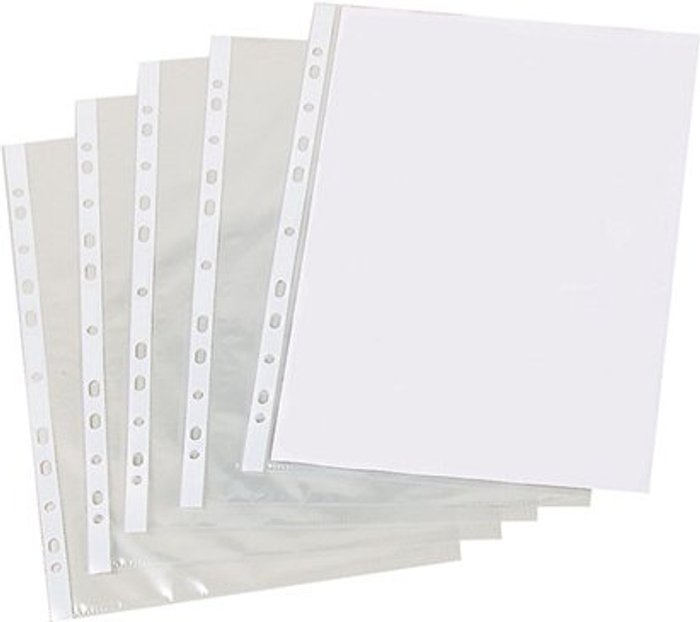 Office Monster | Unbranded A4 Punched Pockets (Pack of 500) PM22312 Unbranded A4 Punched Pockets (Pack of 500) PM22312