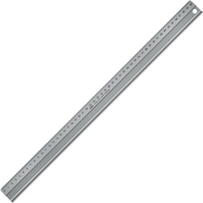 Office Monster | Linex Linex 50cm Hobby Aluminium Ruler LXE1950M Linex Linex 50cm Hobby Aluminium Ruler LXE1950M