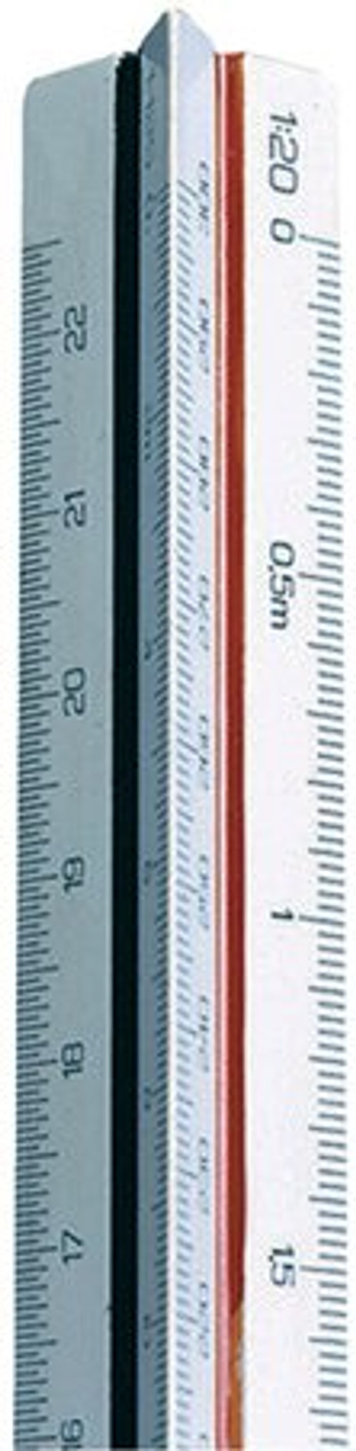 Office Monster | Linex Linex Triangular Scale Ruler 1:1-500 30cm White LXH 312 Linex Linex Triangular Scale Ruler 1:1-500 30cm White LXH 312