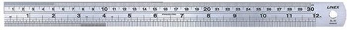 Office Monster | Linex Linex Heavy Duty Ruler 30cm Stainless Steel LXESL30 Linex Linex Heavy Duty Ruler 30cm Stainless Steel LXESL30