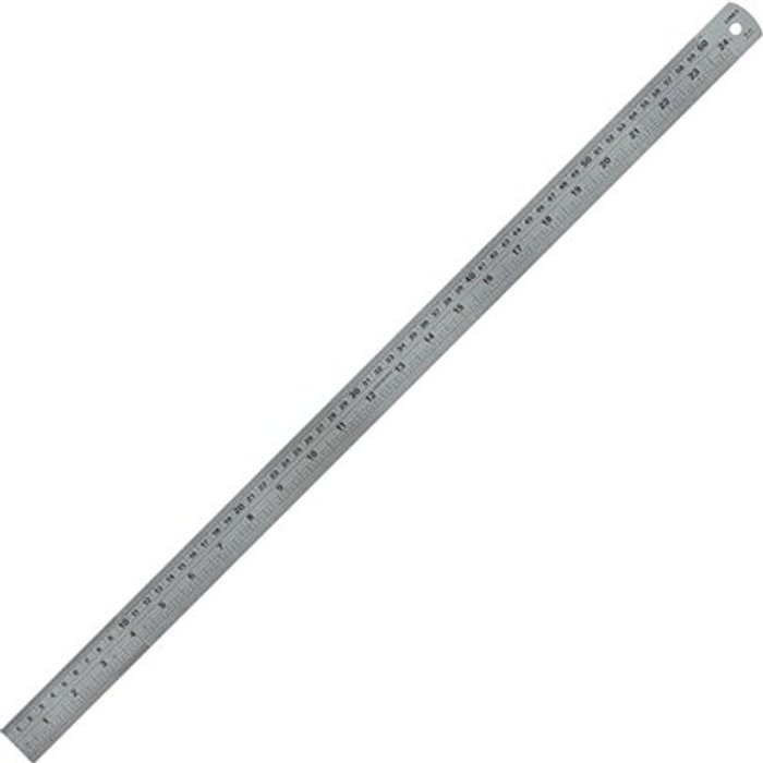Office Monster | Linex Linex Steel Ruler 600mm 100411043 Linex Linex Steel Ruler 600mm 100411043