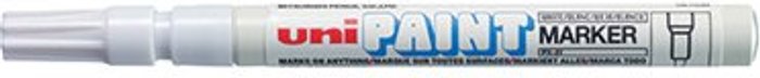 Office Monster | Uni-Ball Uni-Ball Uni Paint PX-21 Marker Fine White (Pack of 12) 124503000 Uni-Ball Uni-Ball Uni Paint PX-21 Marker Fine White (Pack of 12) 124503000