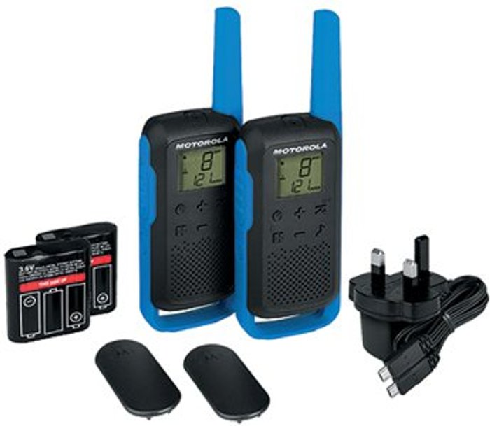 Office Monster | Motorola MOTOROLA TALKABOUT T62 Walkie Talkie - Twin, Blue Motorola MOTOROLA TALKABOUT T62 Walkie Talkie - Twin, Blue